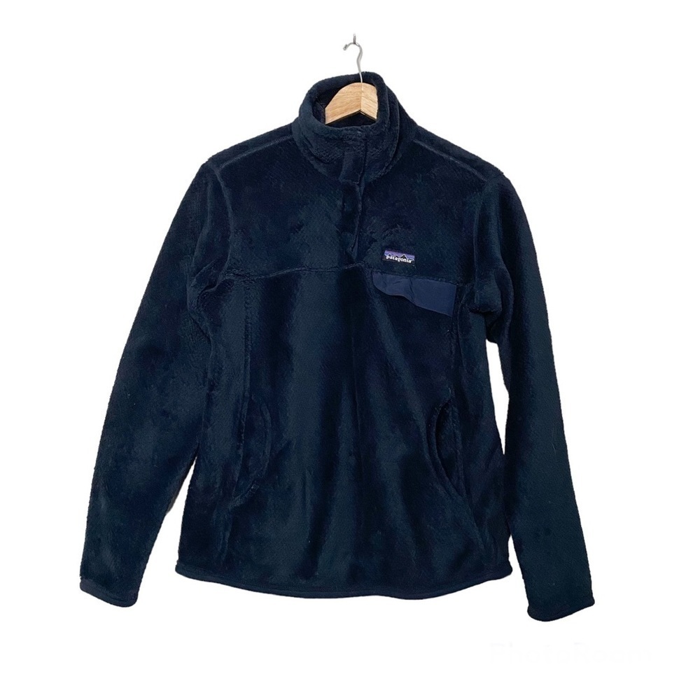 PATAGONIA Re Tool Snap T Fleece Pullover Jacket Navy Blue M